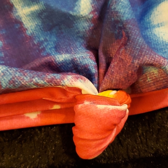 Multicolored MD Tie Dye Bandeau Bikini Set - Picture 4 of 6